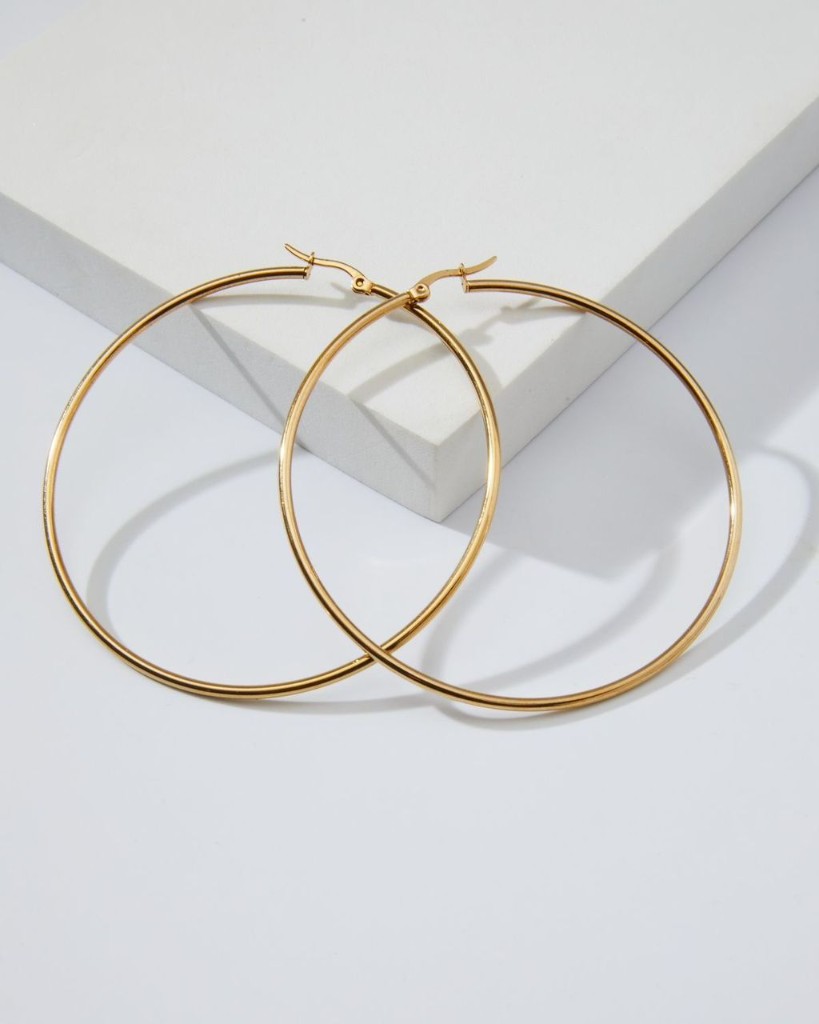 Gold Plated Hoops